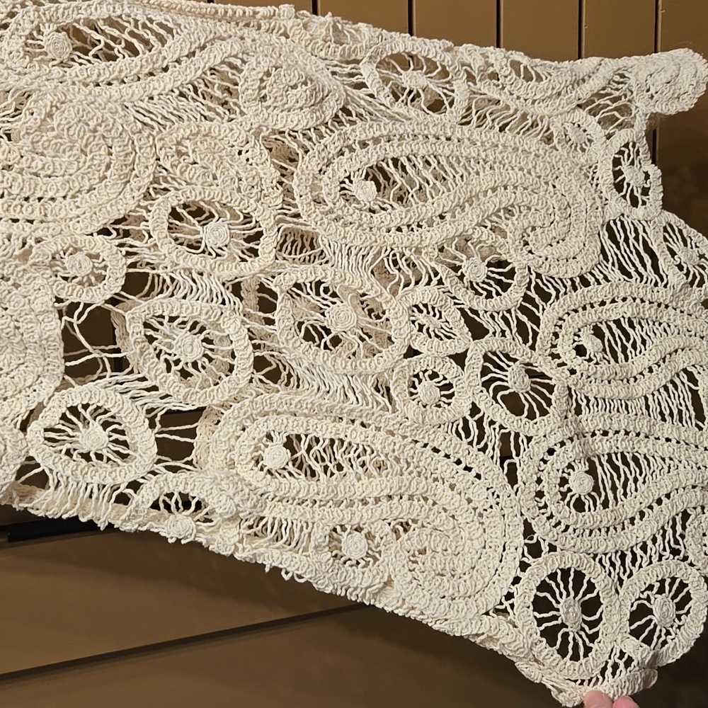 Zara Asymetrical Hem Crochet Skirt Size Small - Picture 11 of 11